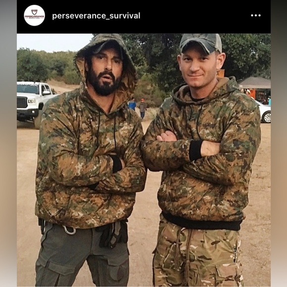 Perseverance Survival Woobie Hoodie Men's  Size 2X  Camo Green New Quilted Light - Picture 12 of 12